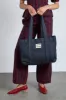 damson tote bag - denim pinstripe sold by Damson Madder