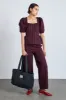 damson tote bag - denim pinstripe sold by Damson Madder