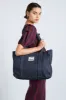 damson tote bag - denim pinstripe sold by Damson Madder