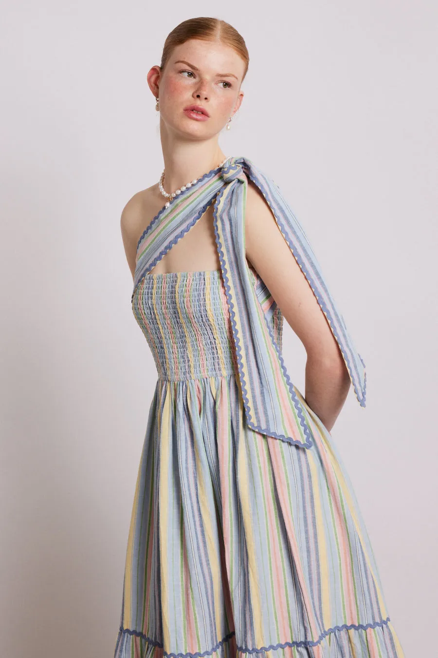 pia midi dress - pastel stripe | Parallel pia midi dress - pastel stripe | Parallel