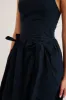 penelope apron dress - navy sold by Damson Madder
