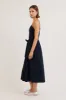 penelope apron dress - navy sold by Damson Madder