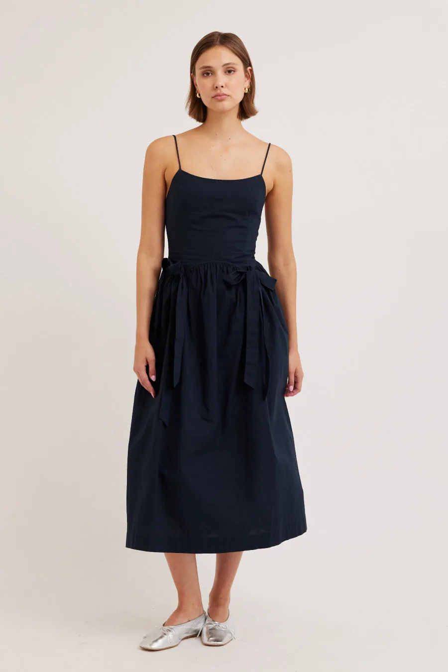 penelope apron dress - navy sold by Damson Madder product image thumbnail 2