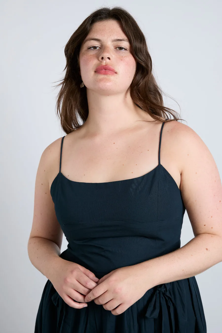 penelope apron dress - navy sold by Damson Madder product image thumbnail 4