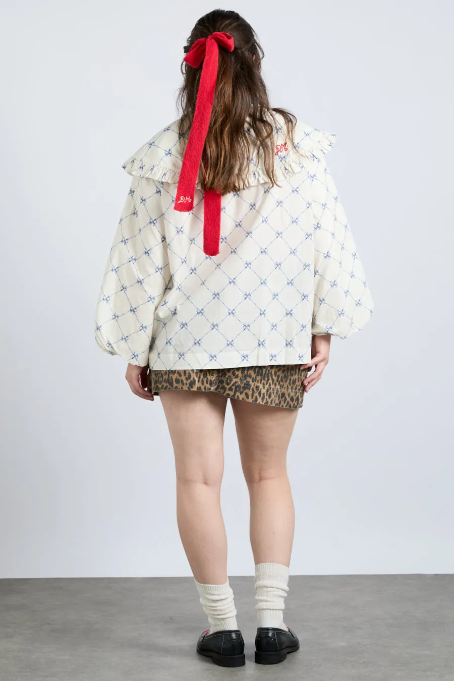 lola blouse - bow print sold by Damson Madder product image thumbnail 4