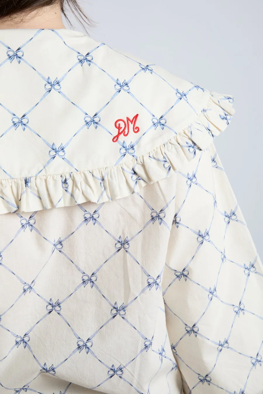 lola blouse - bow print sold by Damson Madder product image thumbnail 5