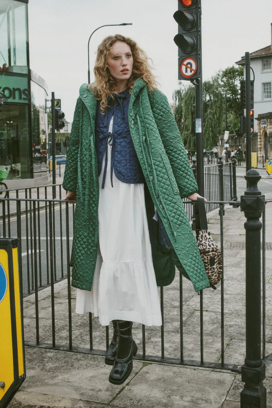 sadie quilted coat sold by Damson Madder product image thumbnail 2