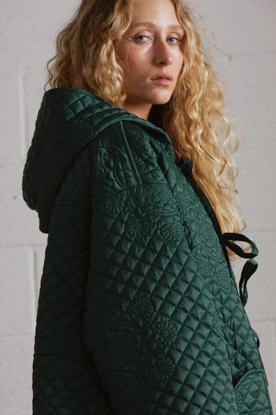 sadie quilted coat sold by Damson Madder product image thumbnail 4