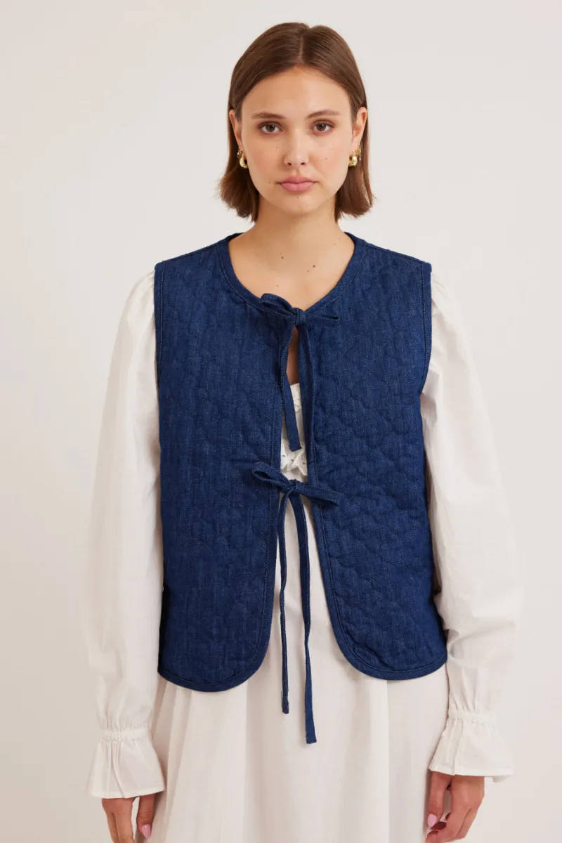 tilly gilet - denim | Parallel