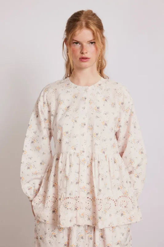 gretchen blouse - vintage ditsy sold by Damson Madder