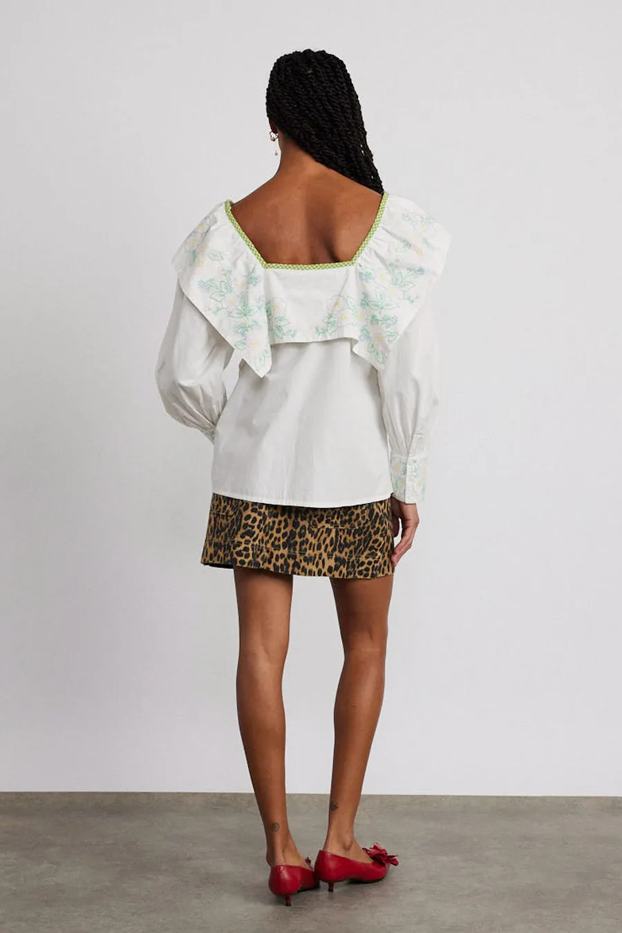 mala blouse - floral embroidery sold by Damson Madder product image thumbnail 5
