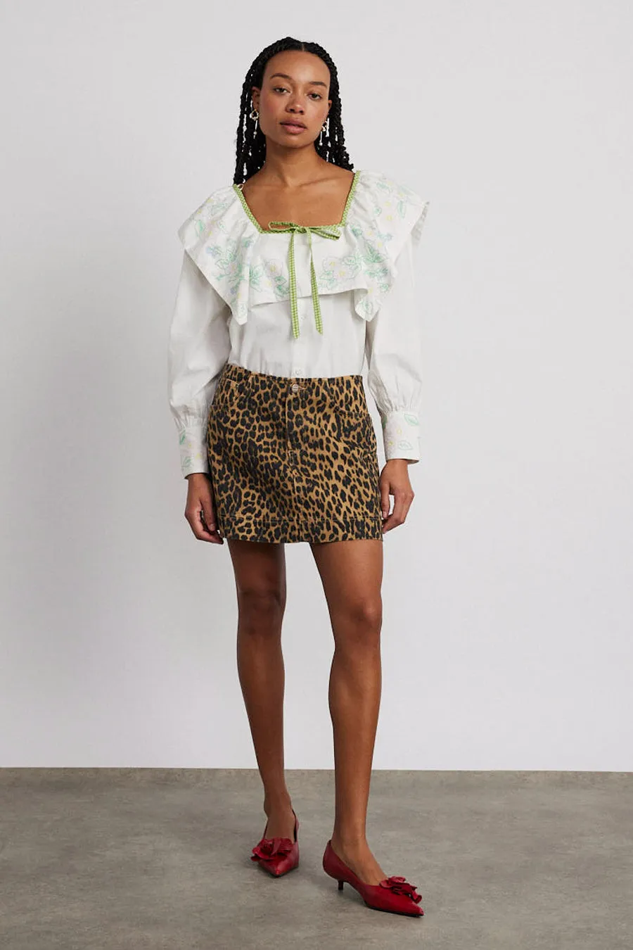 mala blouse - floral embroidery sold by Damson Madder product image thumbnail 4