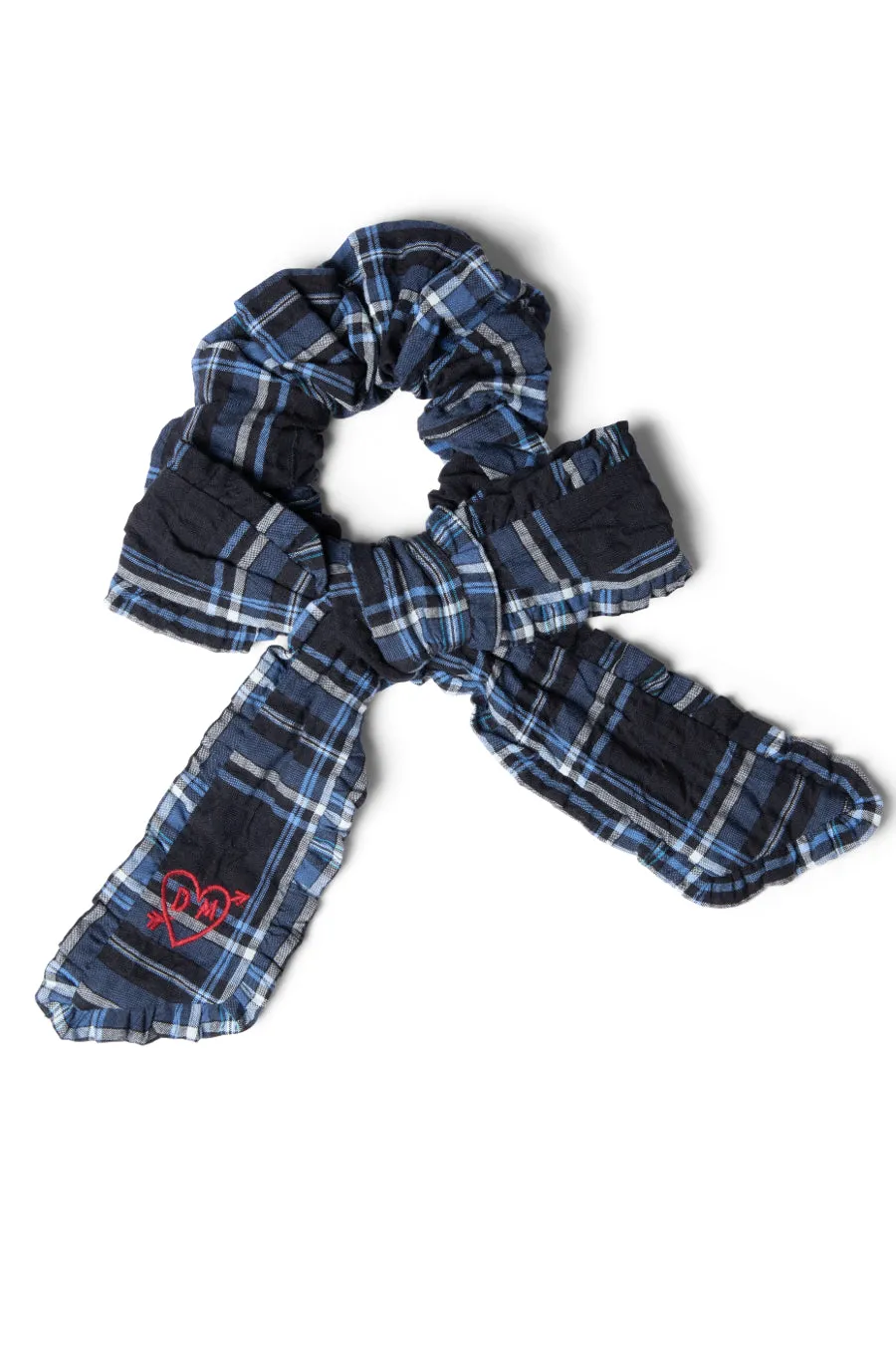 bow check scrunchie sold by Damson Madder product image thumbnail 3