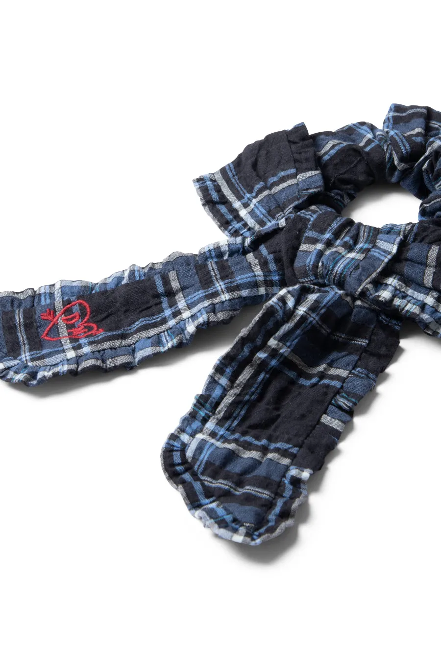 bow check scrunchie sold by Damson Madder product image thumbnail 4