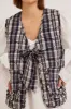 arte tie gilet - navy check sold by Damson Madder