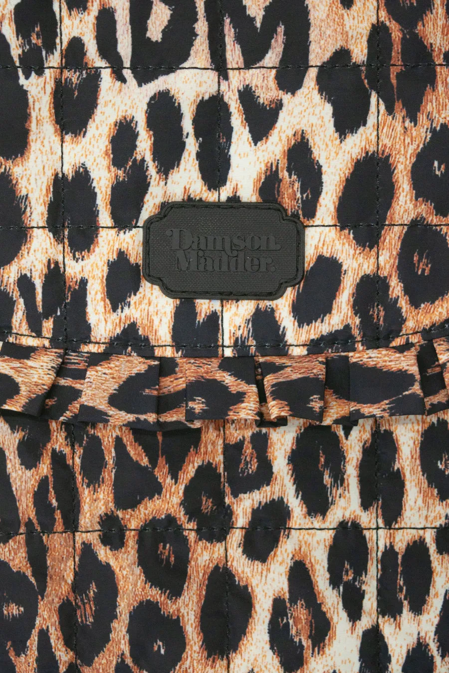 frill laptop bag in leopard sold by Damson Madder product image thumbnail 2