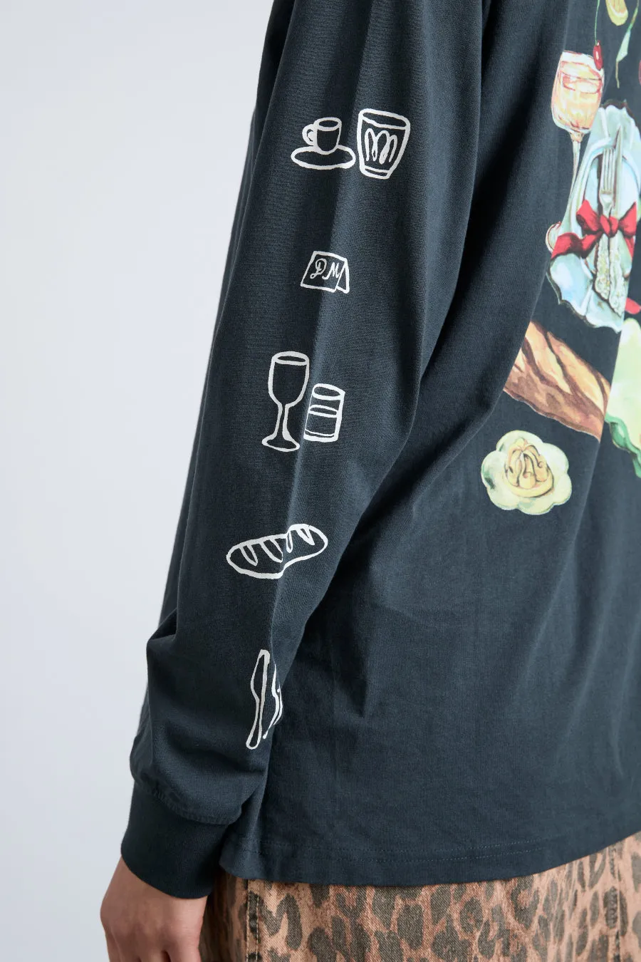 dm dinner party long sleeve tee sold by Damson Madder product image thumbnail 2