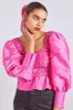 ariana blouse - pink taffeta sold by Damson Madder
