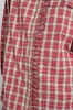 kylie ruffle shirt - red check sold by Damson Madder