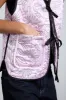 arte reversible gilet - black & pink satin sold by Damson Madder
