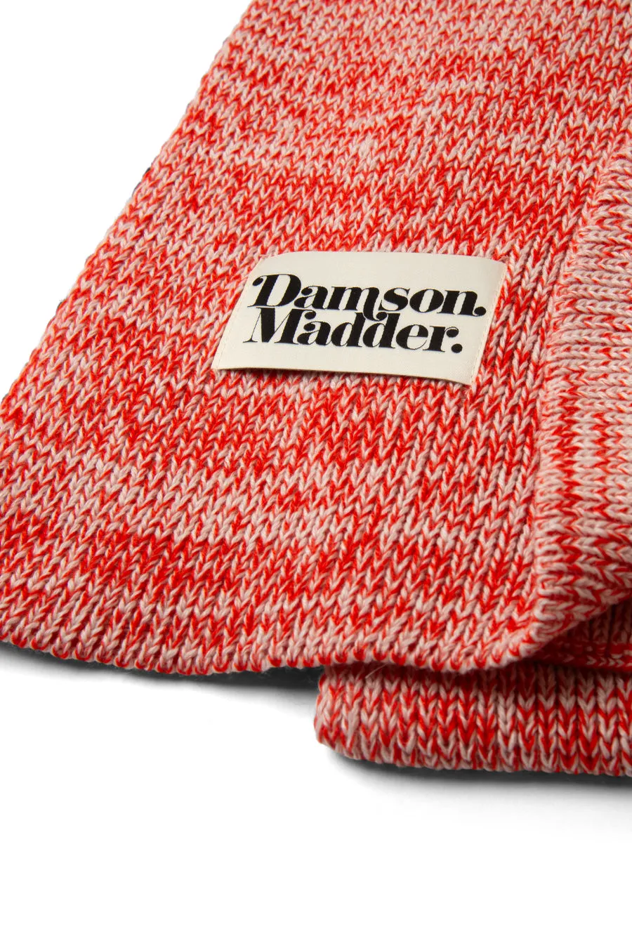 flecked yarn scarf - red sold by Damson Madder product image thumbnail 2