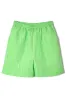 textured woven jacquard green short sold by Damson Madder