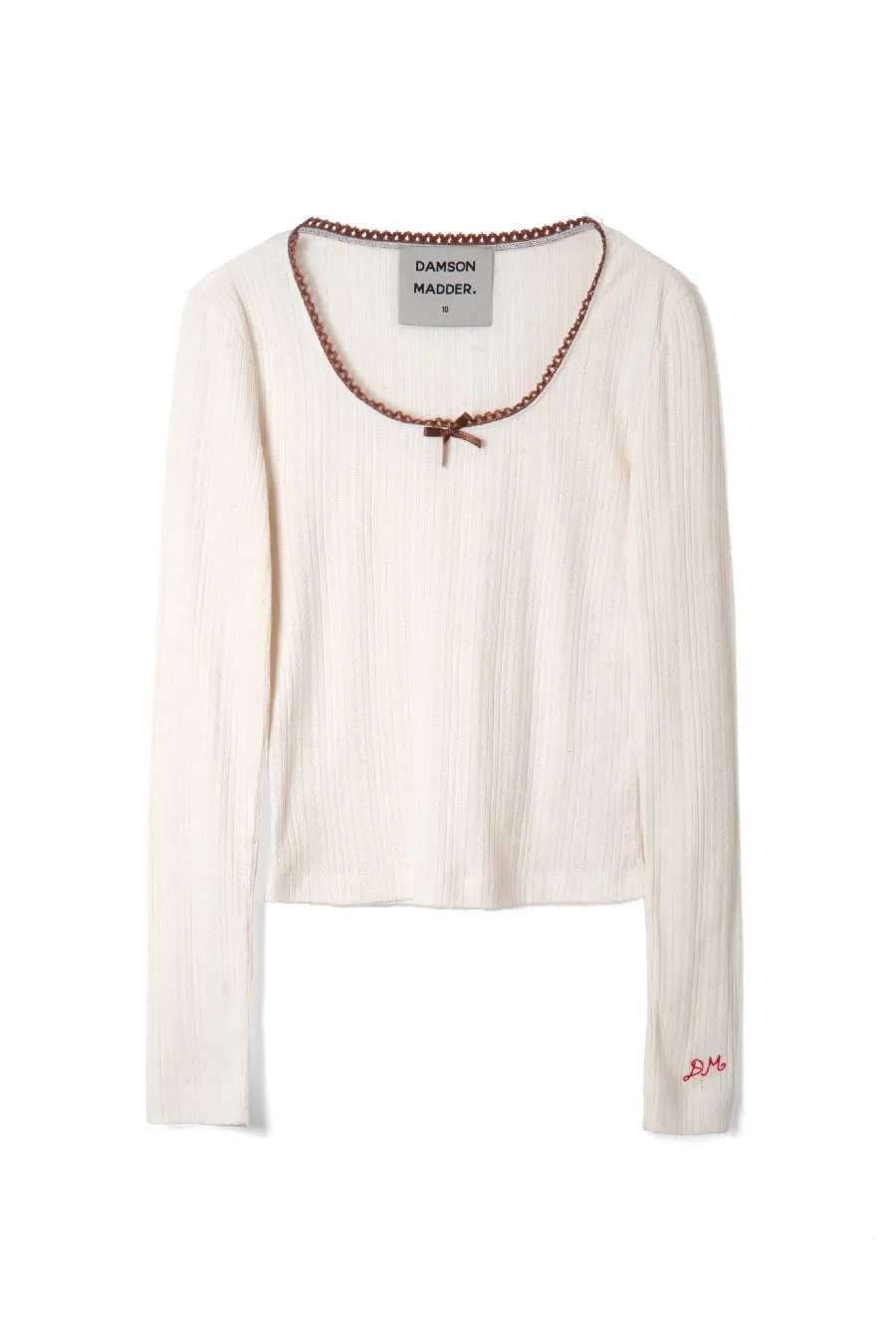 jackie pointelle pj set sold by Damson Madder product image thumbnail 4