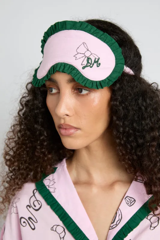 damson pj eye mask - pink symbols sold by Damson Madder