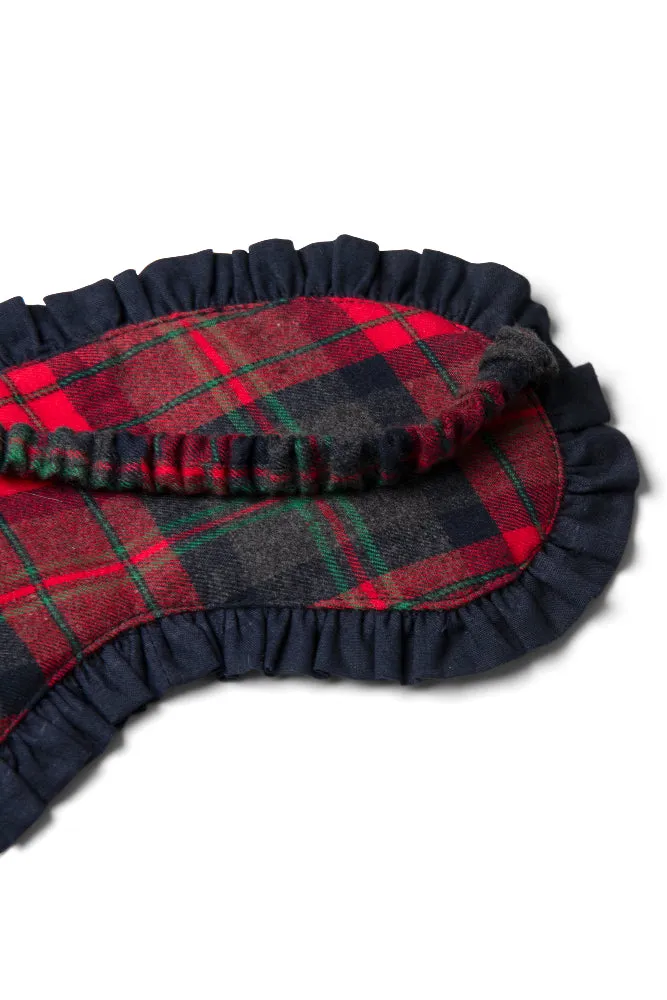 damson pj eye mask - red tartan sold by Damson Madder product image thumbnail 5