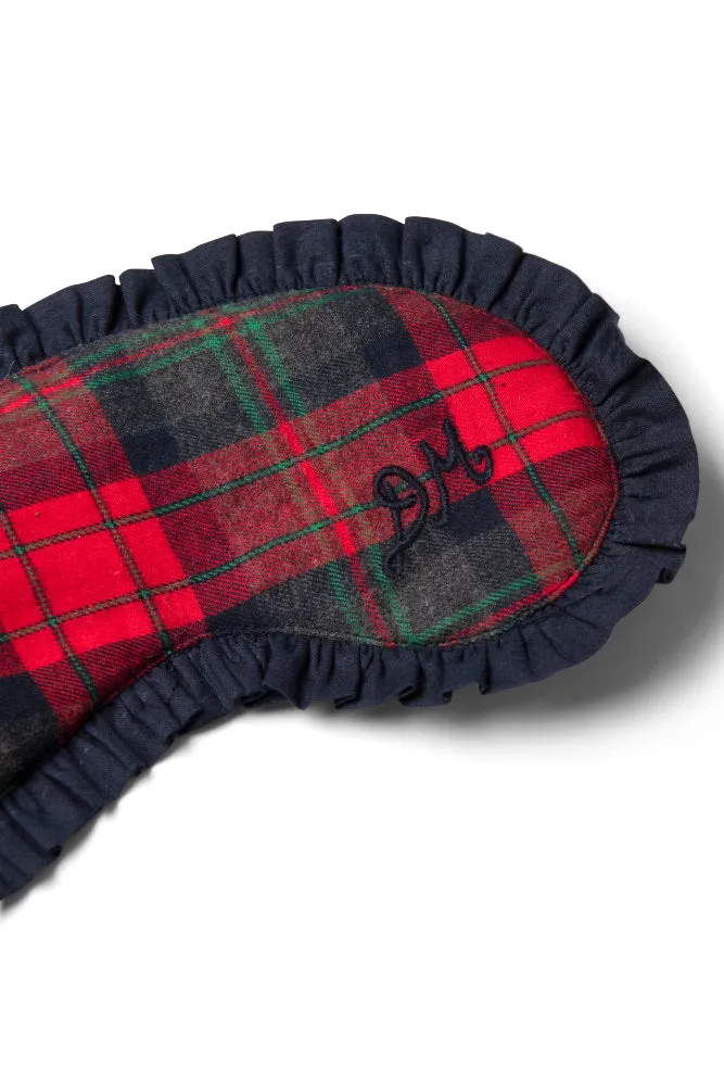 damson pj eye mask - red tartan sold by Damson Madder product image thumbnail 4