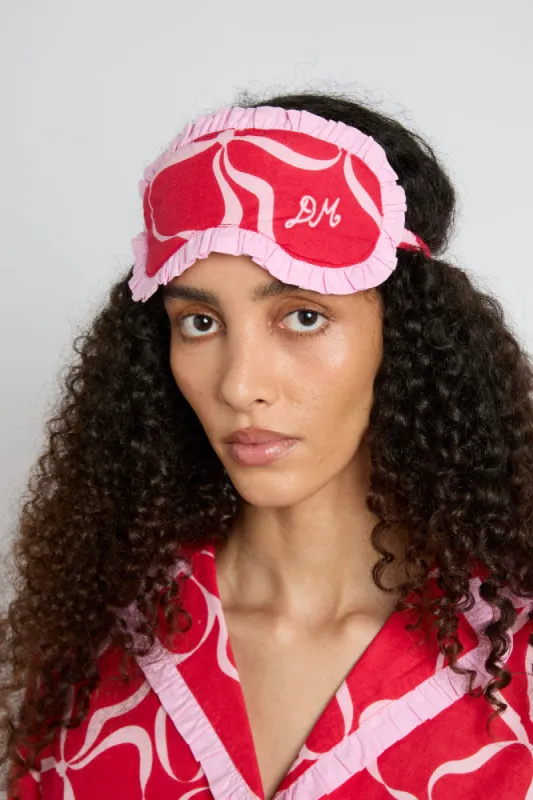 damson pj eye mask - red bows sold by Damson Madder