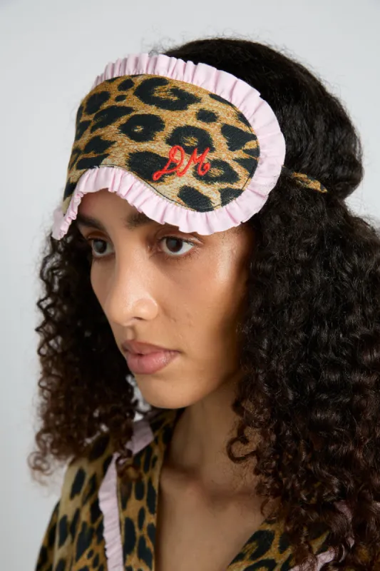 damson pj eye mask - leopard sold by Damson Madder