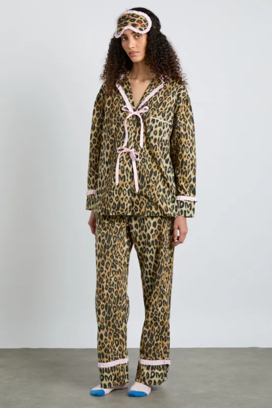 antonella pj set- leopard sold by Damson Madder