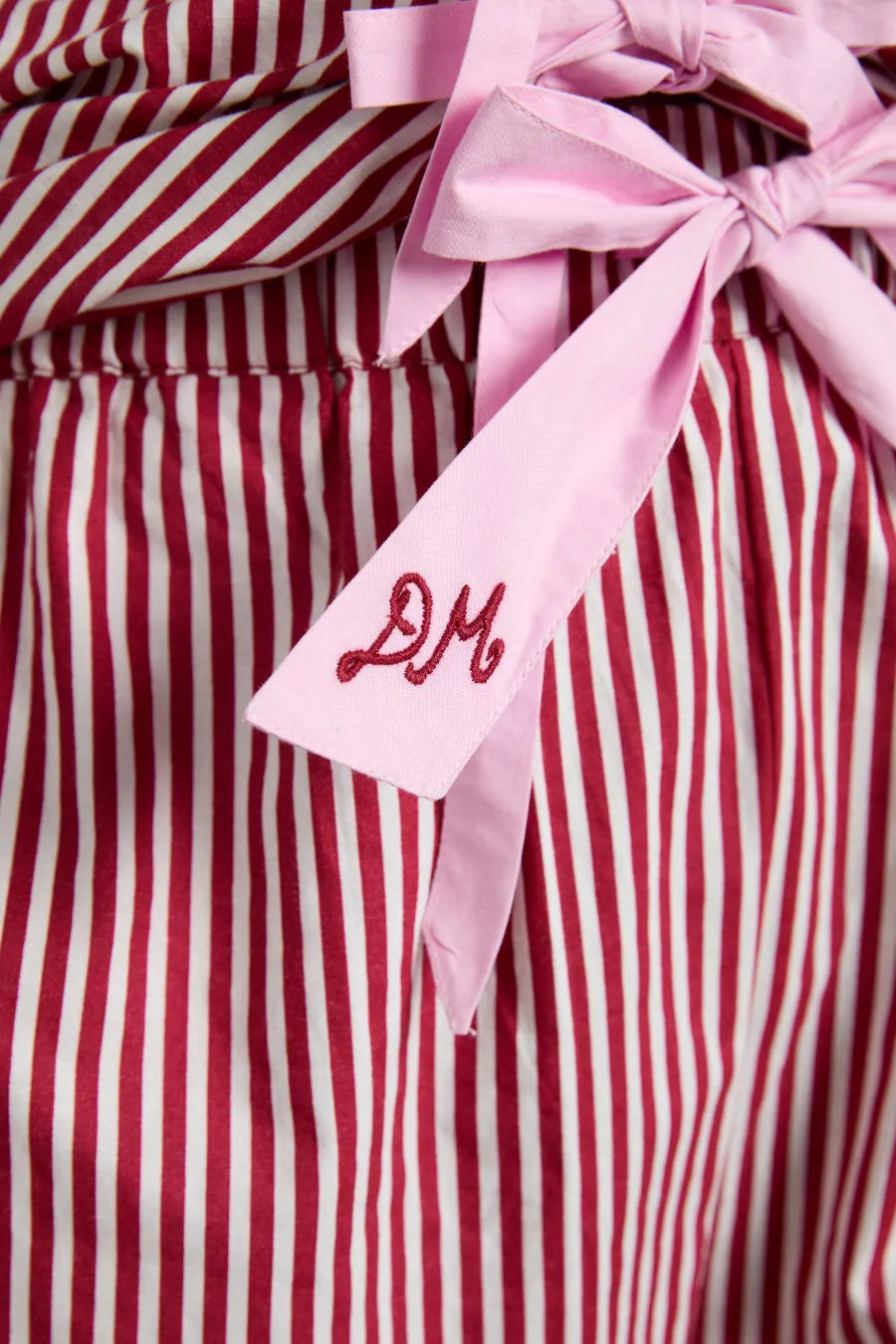 antonella pj set- red stripe sold by Damson Madder product image thumbnail 5