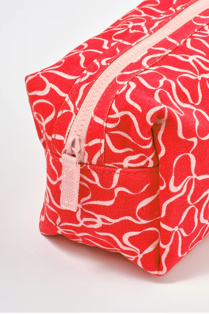 make up bag - bow print sold by Damson Madder product image thumbnail 4
