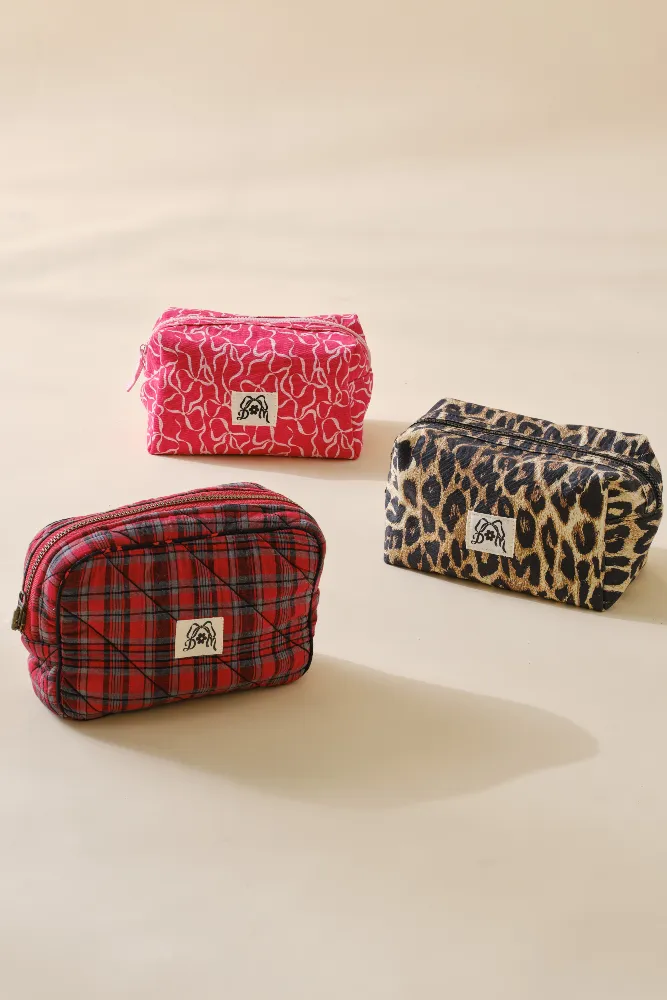make up bag - bow print sold by Damson Madder product image thumbnail 2