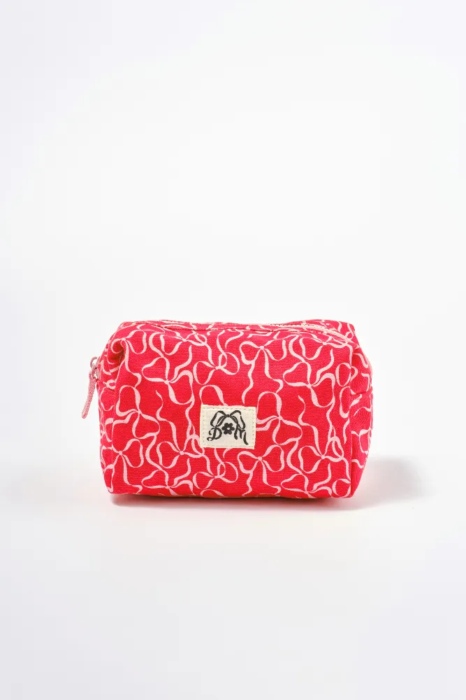 make up bag - bow print sold by Damson Madder