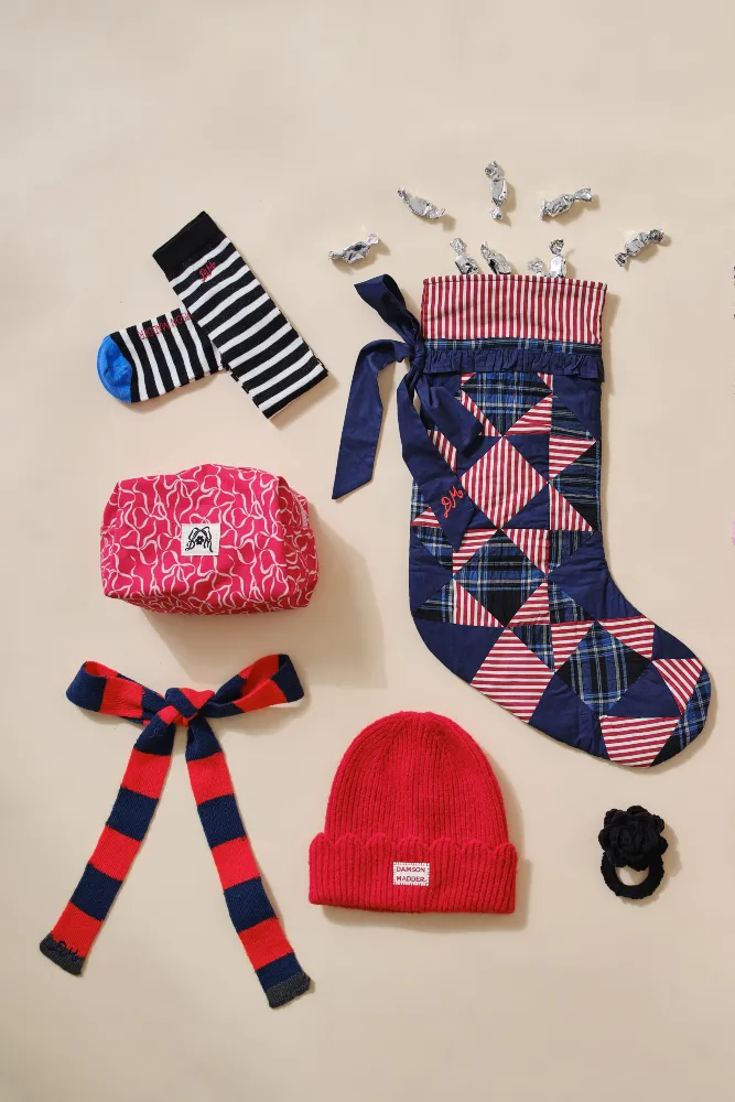 make up bag - bow print sold by Damson Madder product image thumbnail 3