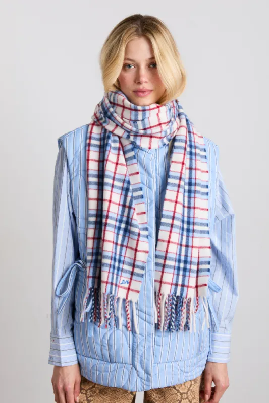 wool scarf- check tartan sold by Damson Madder