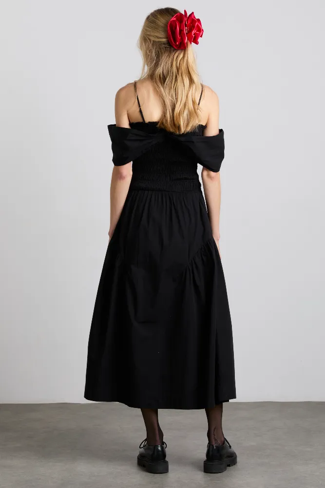 esmerelda midi multi-way dress - black sold by Damson Madder product image thumbnail 4
