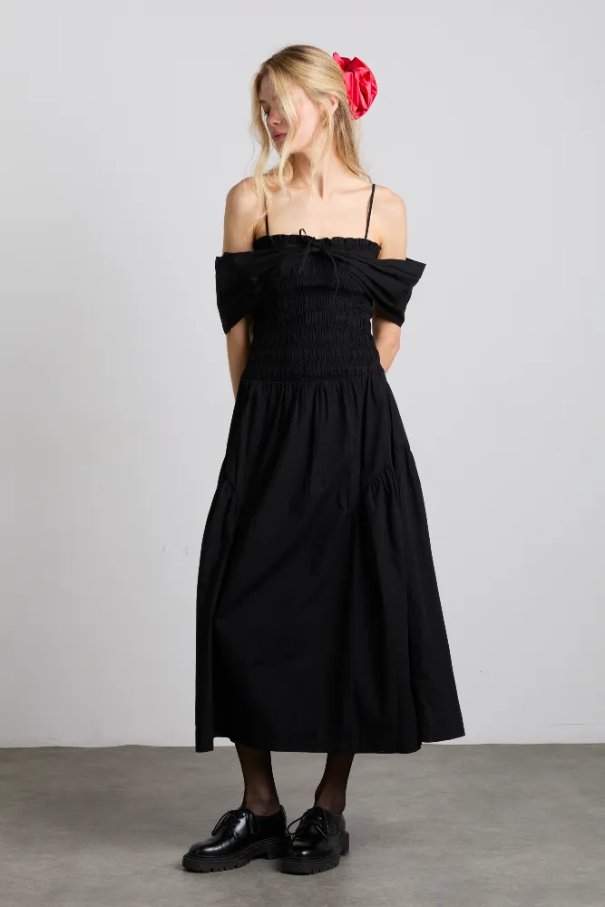 esmerelda midi multi-way dress - black sold by Damson Madder product image thumbnail 3