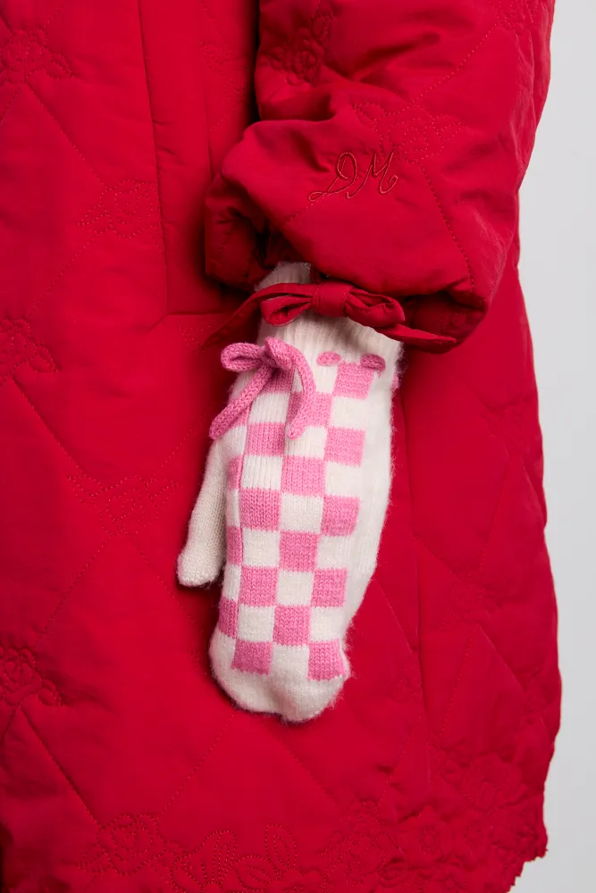 mittens in fluffy gingham sold by Damson Madder product image thumbnail 4