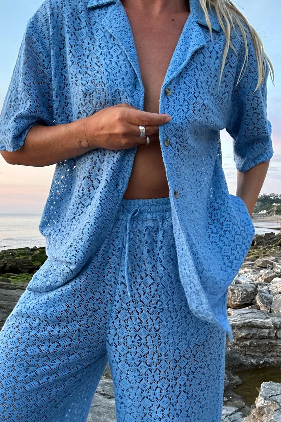 clo azure shirt sold by Damson Madder product image thumbnail 3