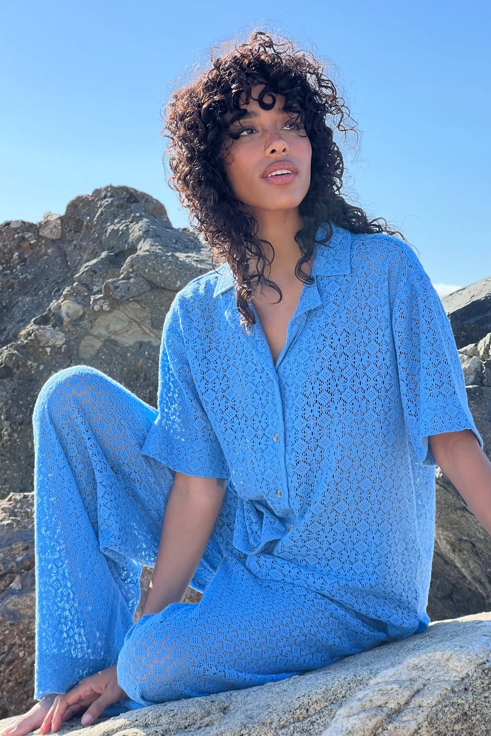 clo azure shirt sold by Damson Madder