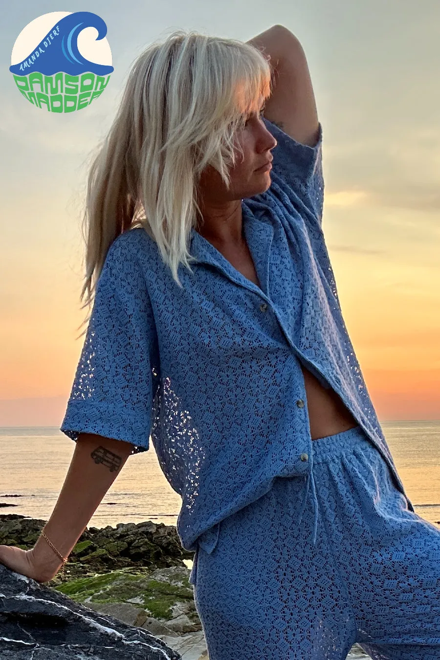 clo azure shirt sold by Damson Madder product image thumbnail 2