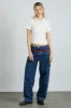 devon pointelle polo tee - white sold by Damson Madder