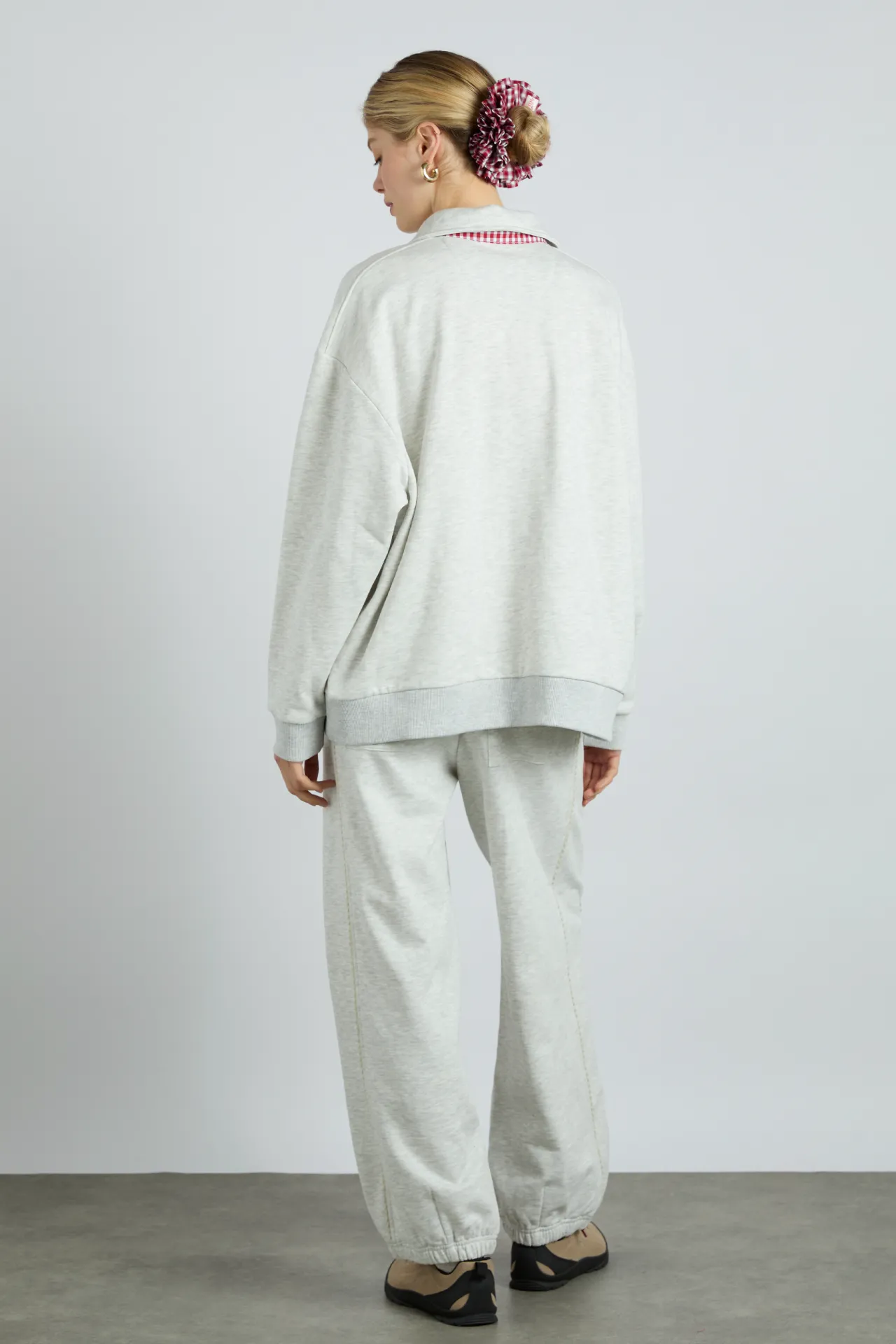 fifi rugby polo - ice grey marl sold by Damson Madder product image thumbnail 4