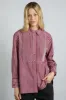 michelle shirt - cherry gingham sold by Damson Madder