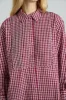 michelle shirt - cherry gingham sold by Damson Madder