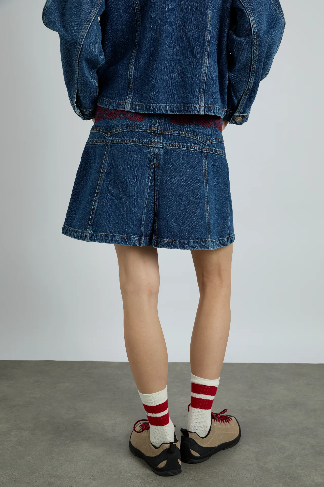 sloane skirt - texas wash & embroidery sold by Damson Madder product image thumbnail 4